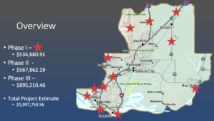 Map of Phase I Camera/ALPR Locations