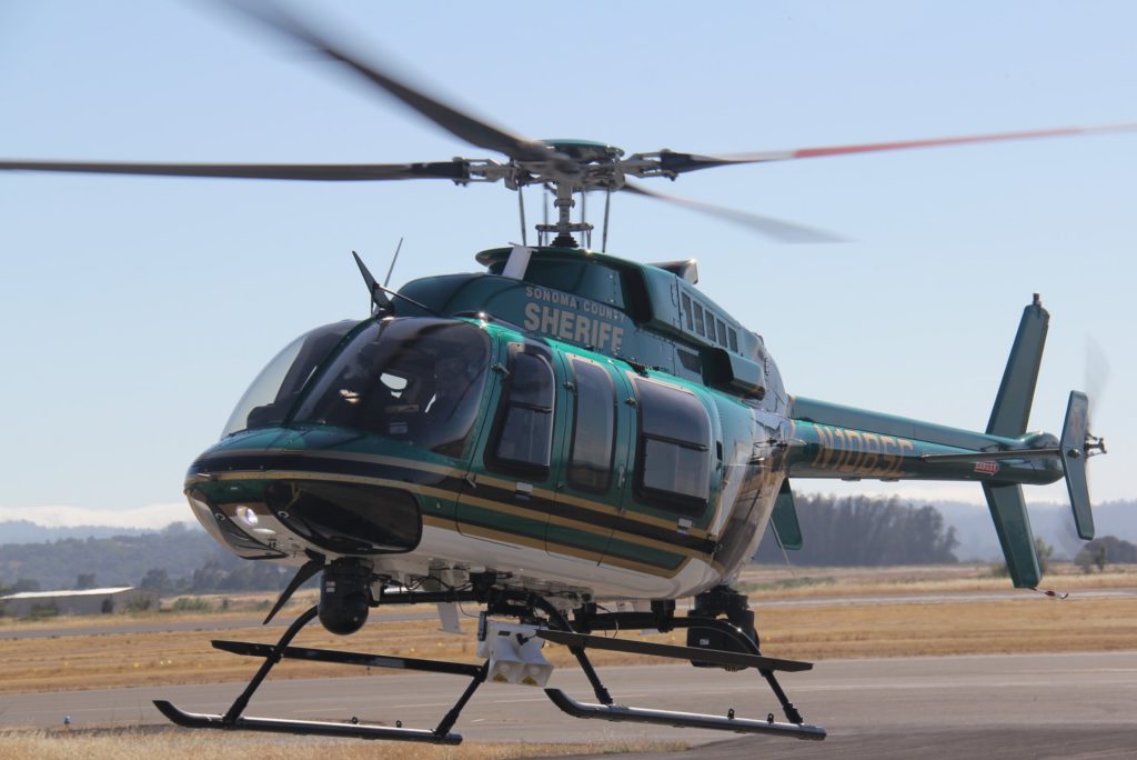 Sonoma County Sheriff Bell Textron Helicopter N108SC. Source: flickr.com