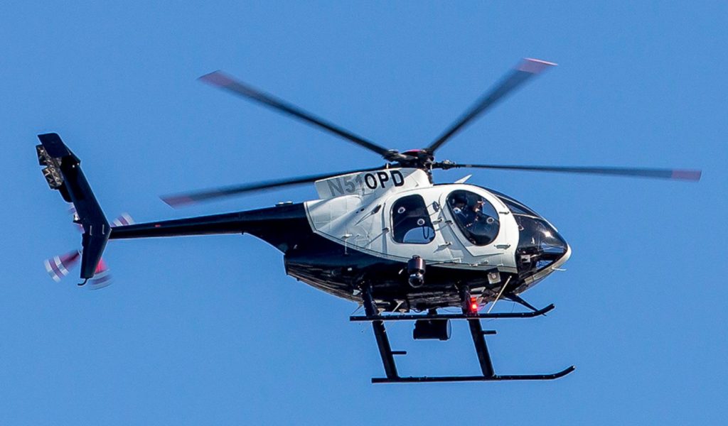 Oakland Police Department McDonnell Douglas 369E helicopter N510PD. Source: flickr.com