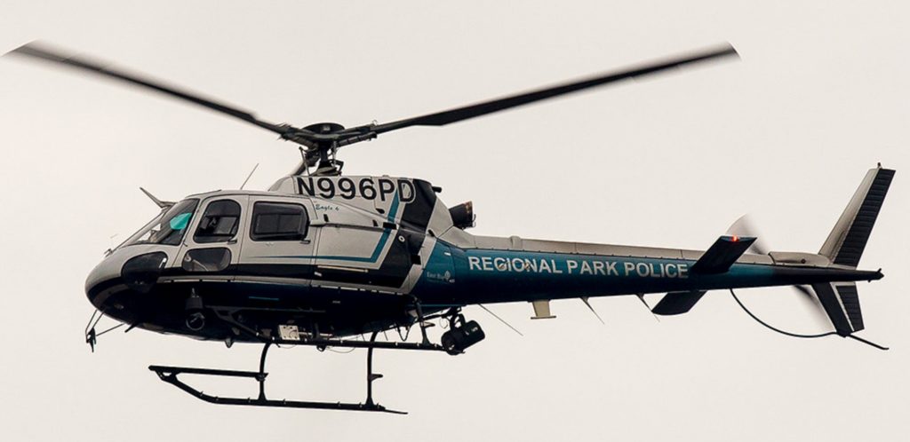 East Bay Regional Park District Police Eurocopter AS350B2 helicopter N996PD. Source: flickr.com