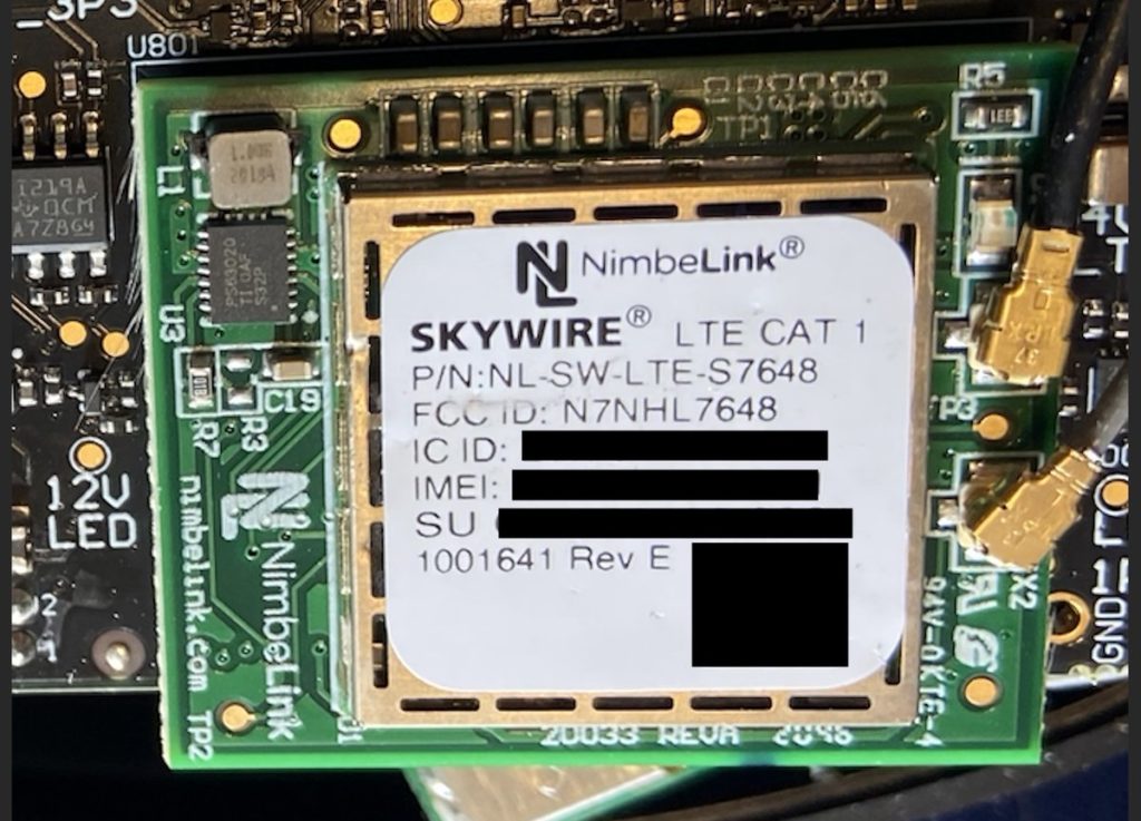 NimbeLink Skywire LTE cellular modem in Flock Safety camera